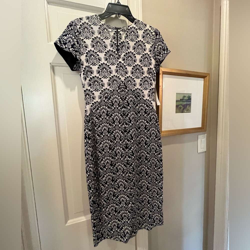 Maggie London fitted sheath dress midi length size 2 NWT